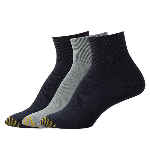 Womens Gold Toe(R) 3pk. Ultra Soft French Quarter Socks