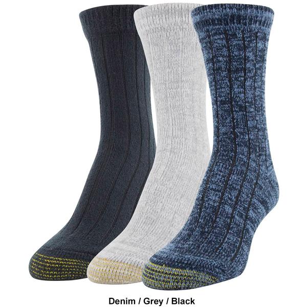 Womens Gold Toe(R) 3pk. Ultra Soft Cozy Crew Socks alternate view