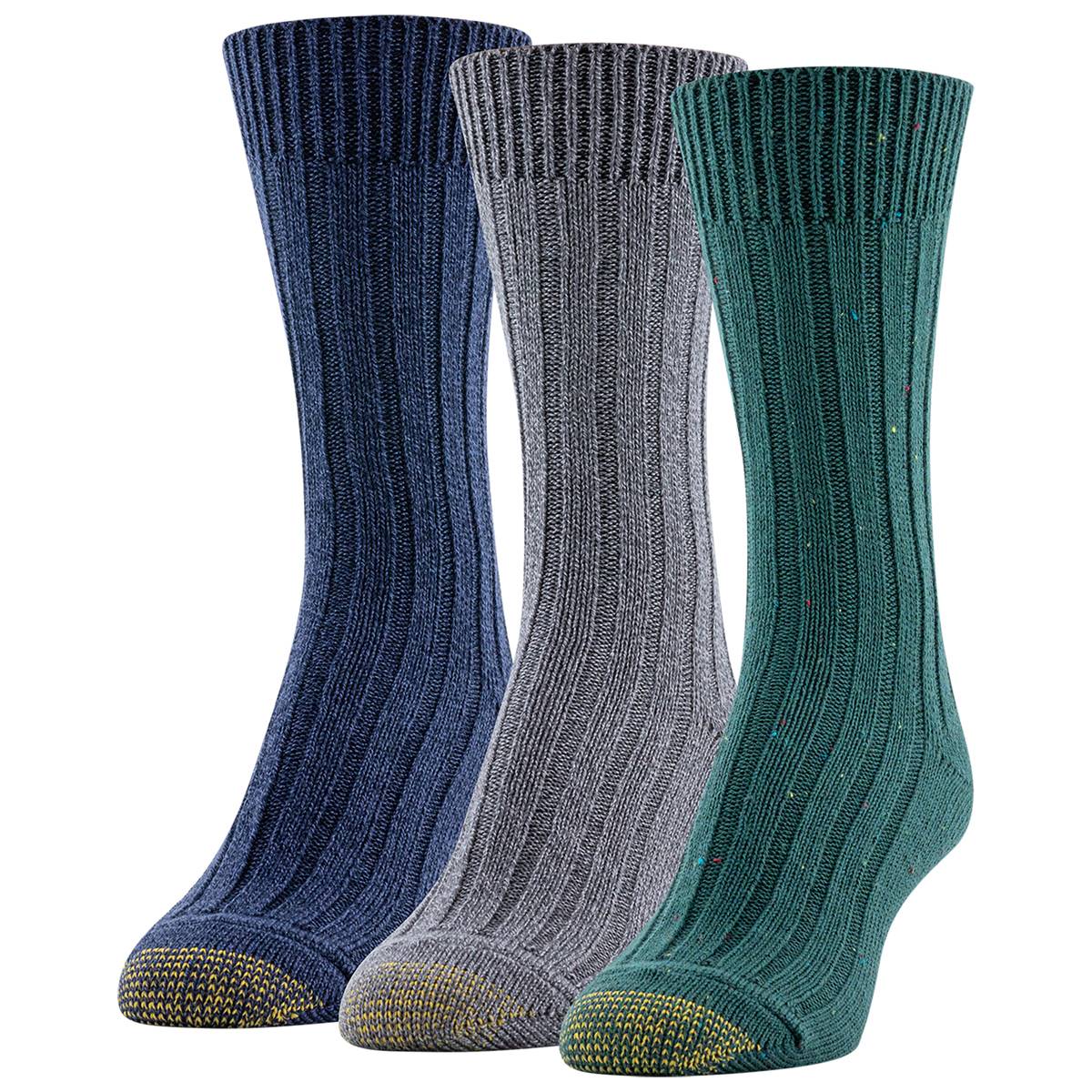 Womens Gold Toe(R) Marled Rib Crew Socks