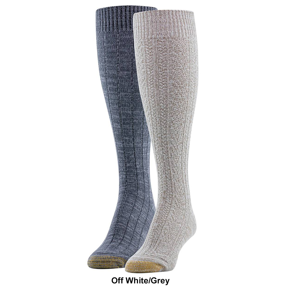 Womens Gold Toe(R) 2pk. Cable Knit Knee High Socks