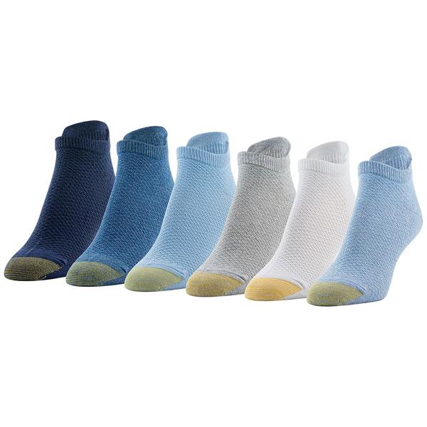 Womens Gold Toe(R) 6pk. Henley Tab Textured Liner Socks alternate view