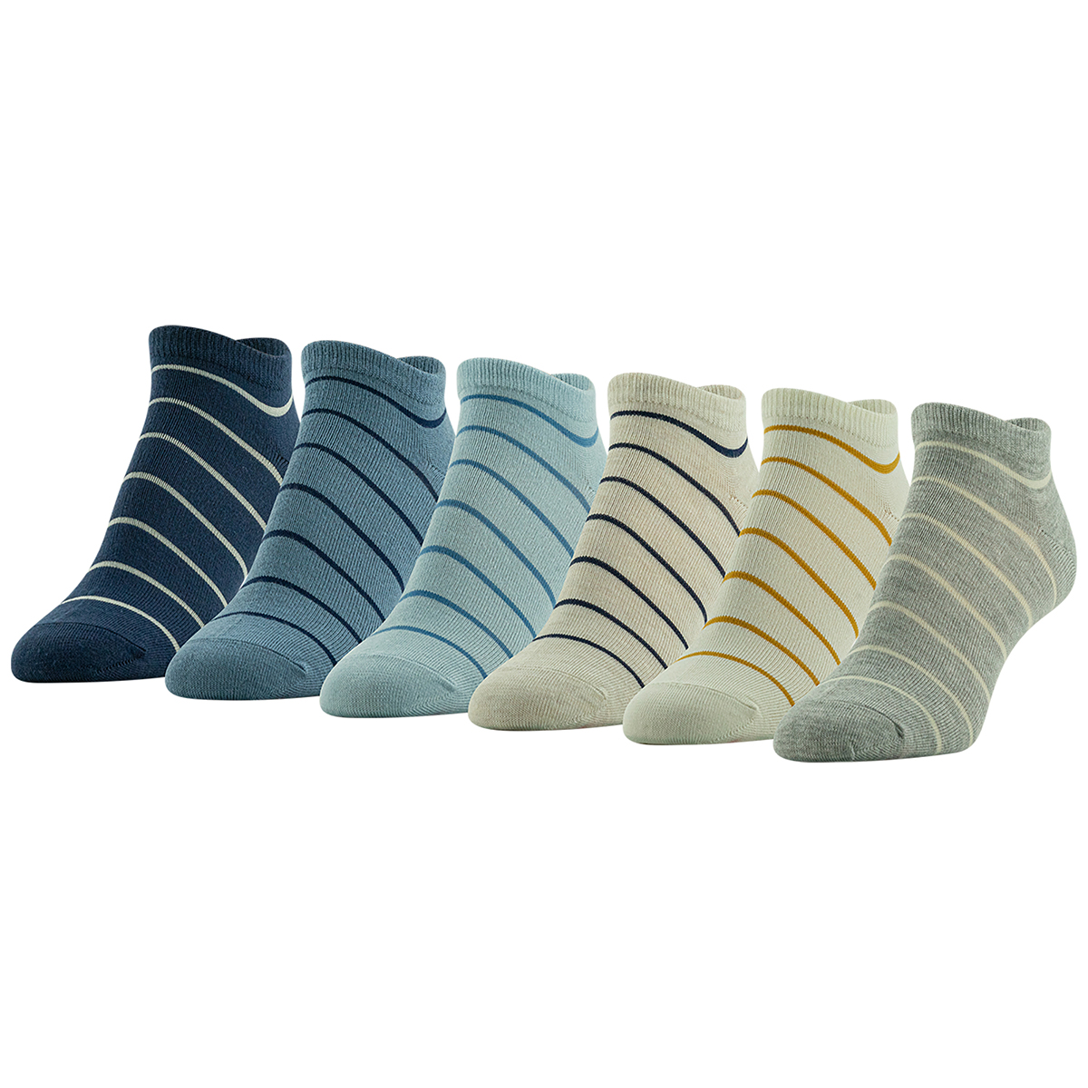 Womens Gold Toe(R) 6pk. Thin Stripe Liner Socks