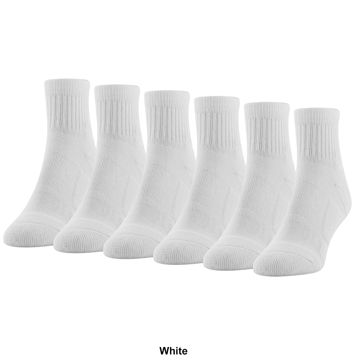 Womens Gold Toe(R) 6pk. Fit Tech Cushion Quarter Socks