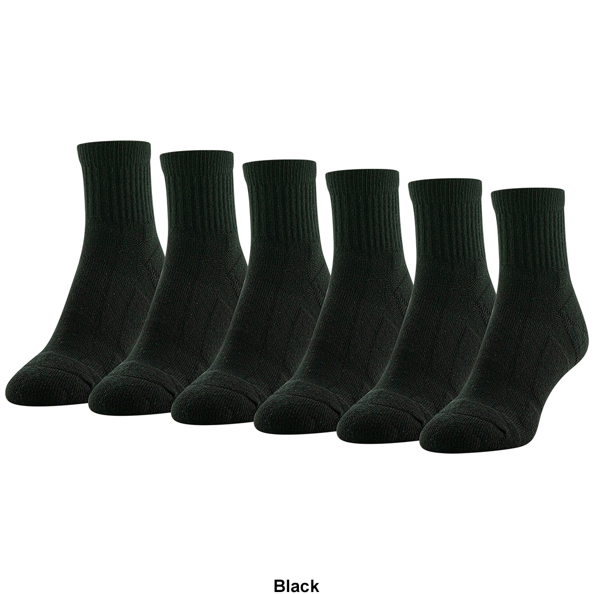 Womens Gold Toe(R) 6pk. Fit Tech Cushion Quarter Socks