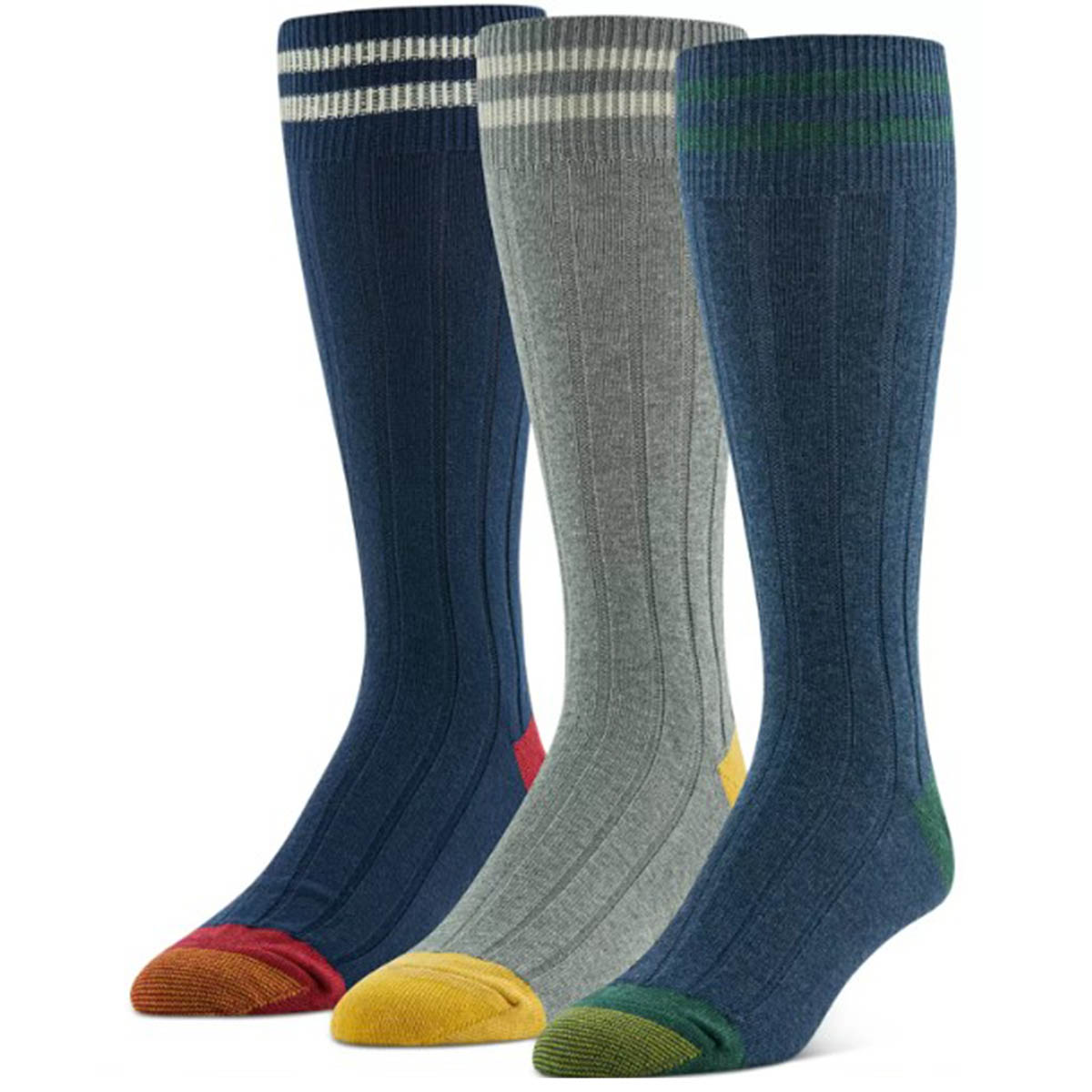 Mens Gold Toe(R) 3pk. Hampton Crew Socks