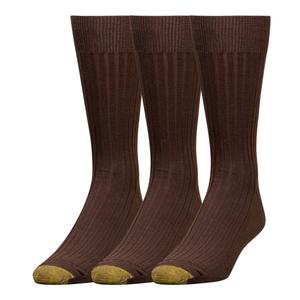 Mens Gold Toe(R) 3pk. Canterbury Dress Crew Socks alternate view