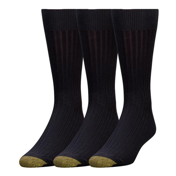 Mens Gold Toe(R) 3pk. Canterbury Dress Crew Socks