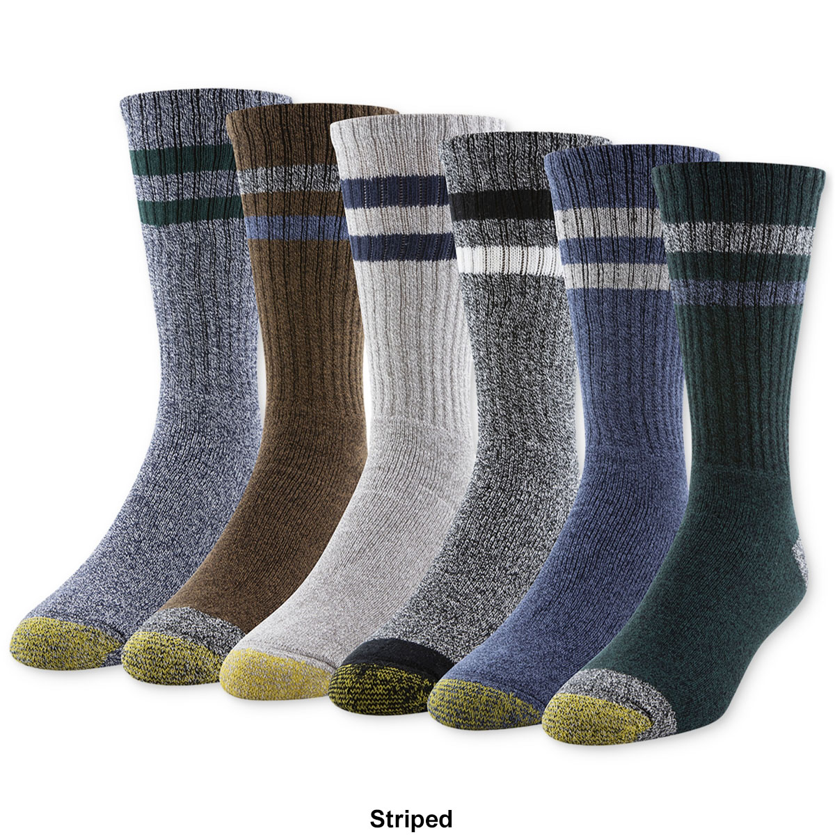 Mens Gold Toe(R) 6pk. Harrington Crew Socks