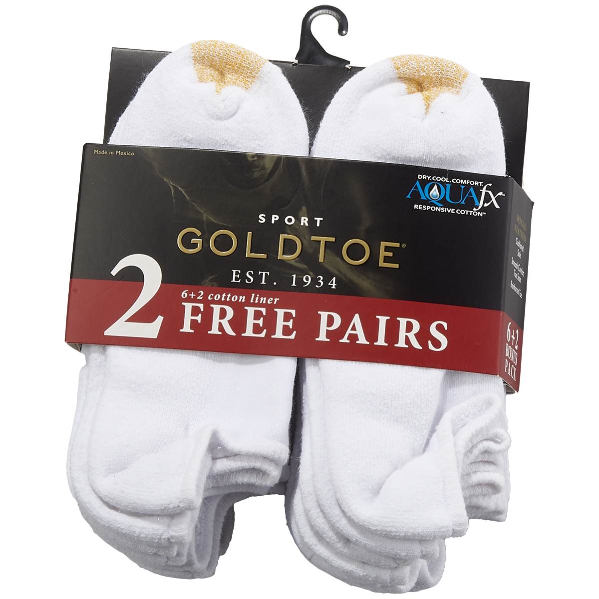 Mens Gold Toe(R) 6 + 2 Cotton Liners