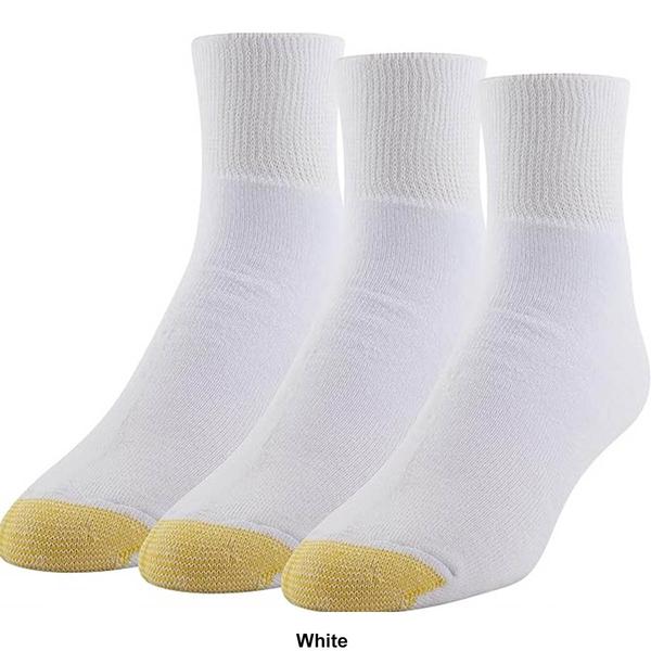 Mens Gold Toe(R) 3pk. Wellness Extended Quarter Socks alternate view