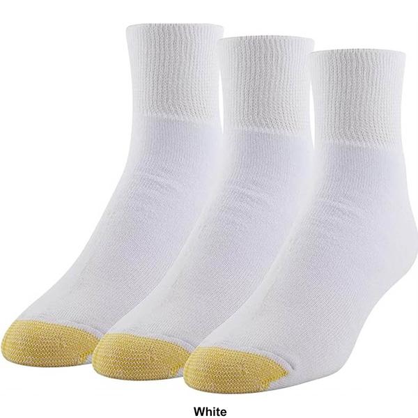 Mens Gold Toe(R) 3pk. Wellness Non Binding Quarter Socks alternate view
