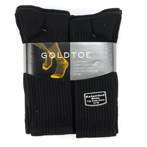 Mens Big & Tall Gold Toe(R) 6pk. Crew Socks