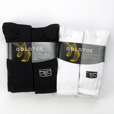 Mens Big & Tall Gold Toe(R) 6pk. Crew Socks