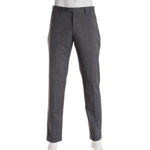 Mens Tommy Hilfiger Plaid Slim Fit Suit Pants - Light Grey