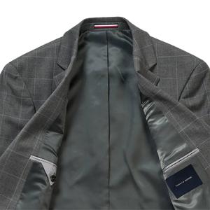 Mens Tommy Hilfiger Plaid Slim Fit Suit Jacket - Light Grey alternate view