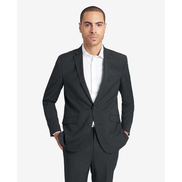 Mens Kenneth Cole(R) Reaction(tm) Solid Slim Fit Suit Jacket-Gunmetal