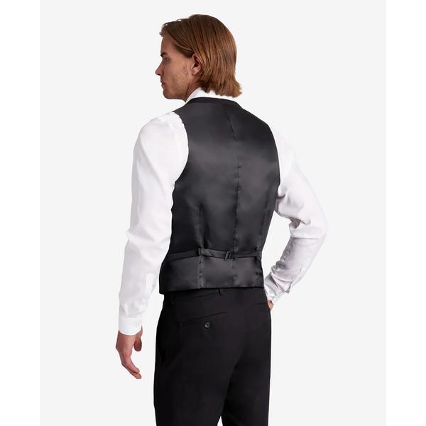 Mens Kenneth Cole(R) Reaction(tm) Solid Slim Fit Vest  Black alternate view