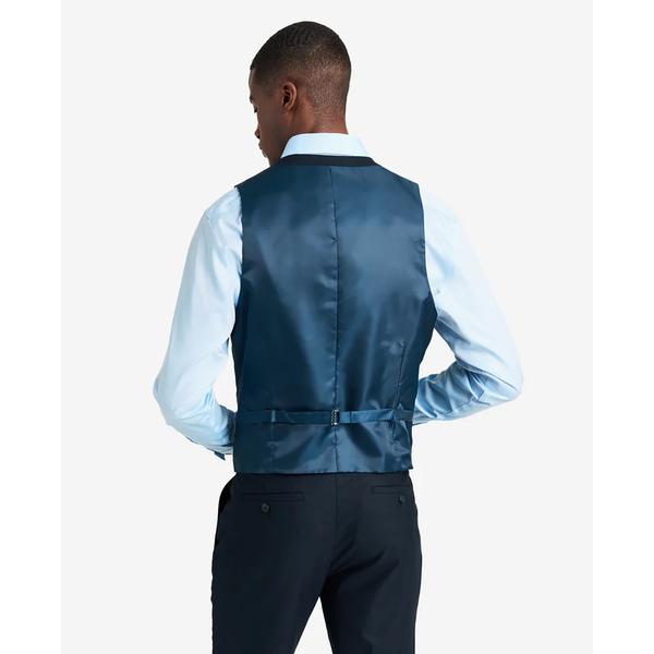 Mens Kenneth Cole(R) Reaction(tm) Solid Slim Fit Vest Navy alternate view