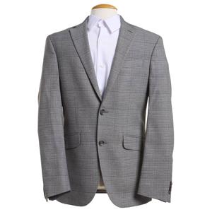 Mens Kenneth Cole(R) Reaction(tm) Plaid Slim Fit Suit Jacket - Grey
