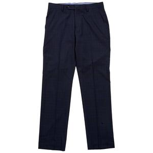 Mens Tommy Hilfiger Plaid Slim Fit Suit Pants - Blue