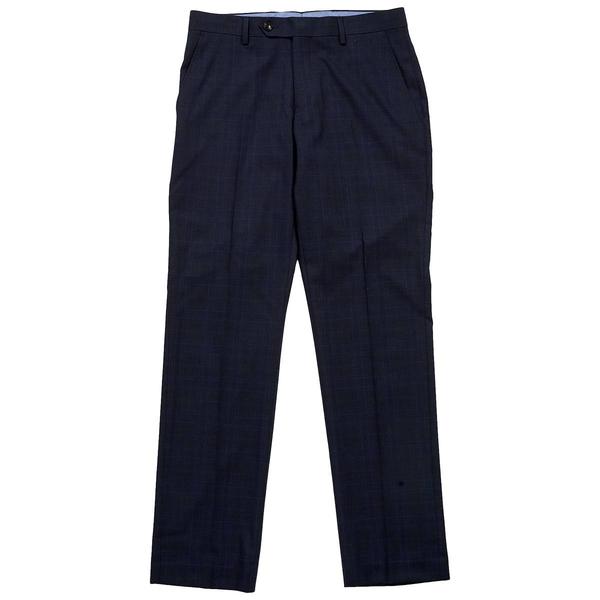 Mens Tommy Hilfiger Plaid Slim Fit Suit Pants - Blue