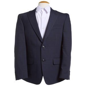 Mens Tommy Hilfiger Plaid Slim Fit Suit Jacket - Blue
