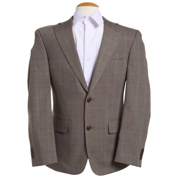 Mens Tommy Hilfiger Glenn Plaid Slim Fit Suit Jacket - Tan