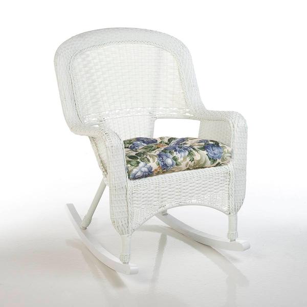 Belle Haven All-Weather Wicker High Back Rocker Chair