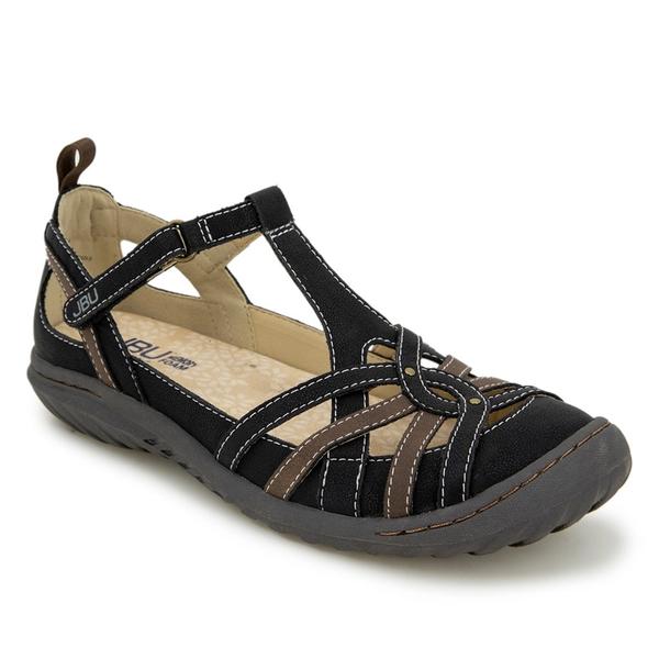 Womens JBU J-41 Dove Flats - Black/Earth