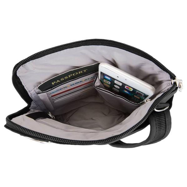 Travelon Anti-Theft Classic Slim Double Zip Crossbody alternate view