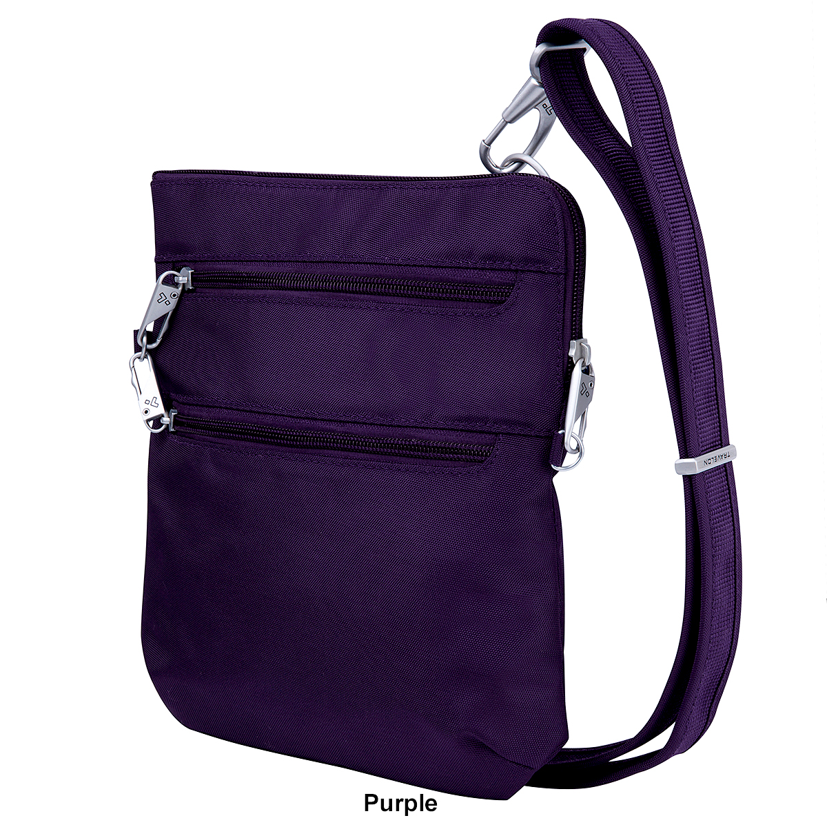 Travelon Anti-Theft Classic Slim Double Zip Crossbody