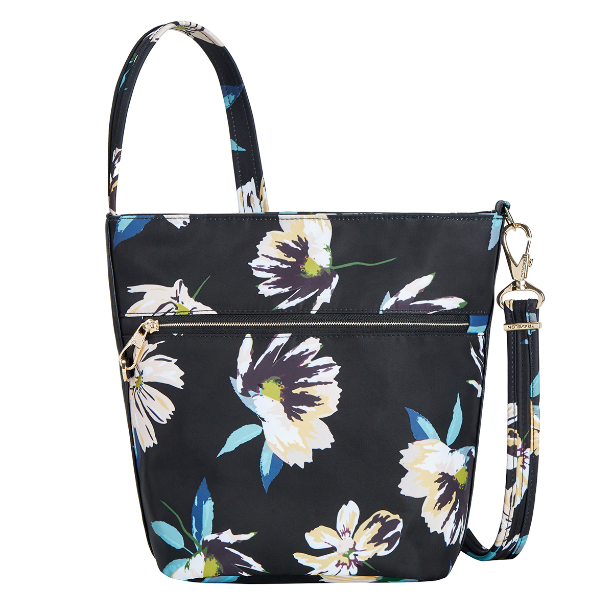 Travelon Anti-Theft Addison Floral Bucket Bag