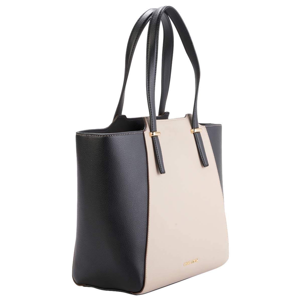 Anne Klein Soft Pebble Color Block Tote