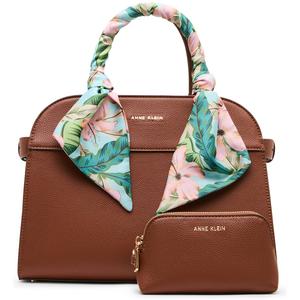 Anne Klein Round Satchel with Scarf
