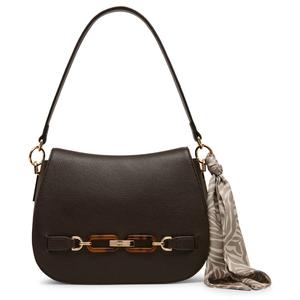 Anne Klein Flap Shoulder Bag with Scarf