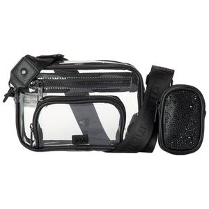 Madden Girl Clear Camera Crossbody w/ Zip Pouch