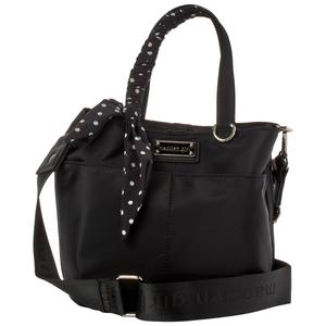 Madden Girl Solid Nylon Bucket Tote with Dotted Scarf alternate view