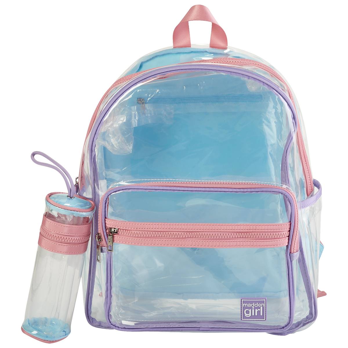 Madden Girl Clear Vinyl Backpack W/ Pencil Case