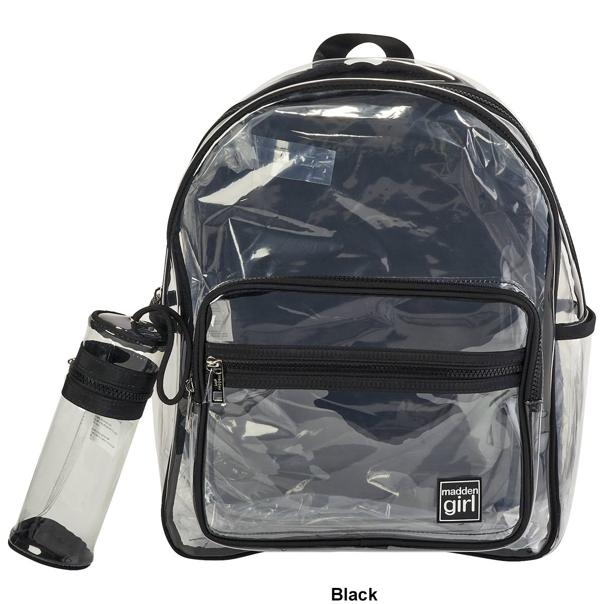 Madden Girl Clear Vinyl Backpack W/ Pencil Case