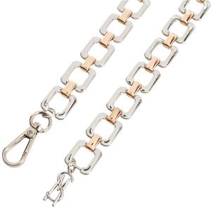 Womens Steve Madden Square Two-Tone Chain Belt