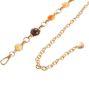 Womens Steve Madden Multi-Gem Gold Chain Belt alternate view