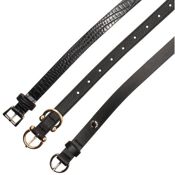 Womens Steve Madden 3-for-1 Smooth/Round/Pebble Belts