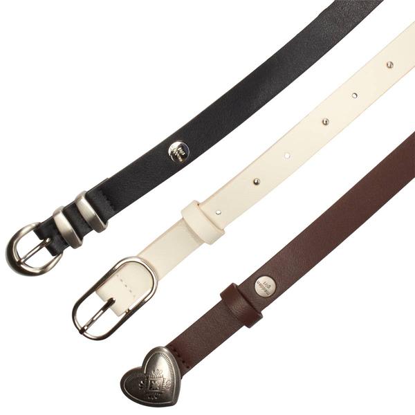Womens Madden Girl 3 For 1 Belt - Black / Ivory / Brown