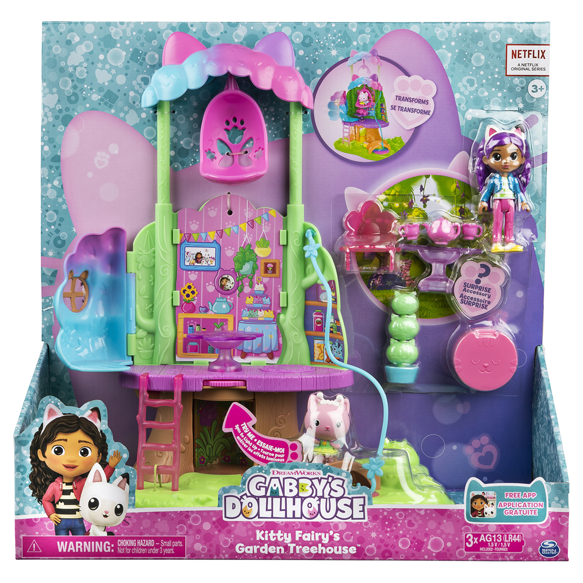 Spin Master Gabby's Dollhouse Garden Treehouse Playset