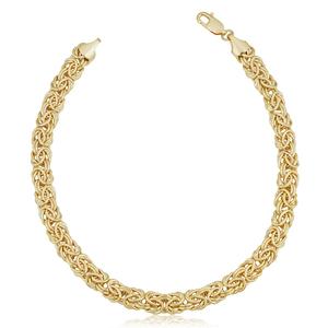 Gold Classics(tm) 14kt. Gold Filled 7.5in. Byzantine Bracelet