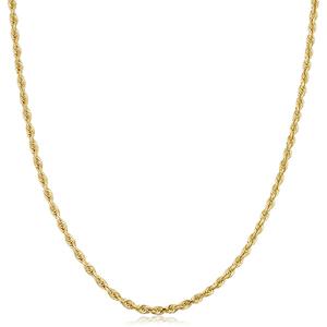 Gold Classics(tm) 10kt. Gold Semi Solid Rope Necklace