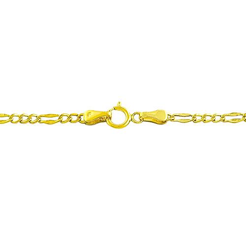 Gold Classics(tm) 10kt. Gold 18in. Fancy Figaro Necklace alternate view