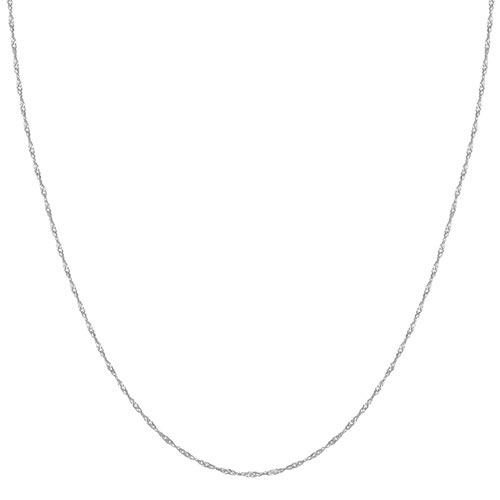 Gold Classics(tm) 10kt. White Gold 1mm Chain Necklace