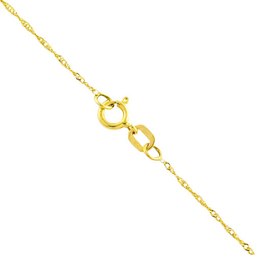 Gold Classics(tm) 10kt. Gold 16in. Singapore Chain Necklace