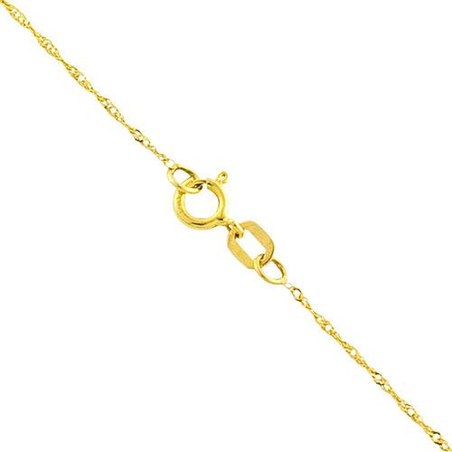 Gold Classics(tm) 10kt. Gold 16in. Singapore Chain Necklace alternate view